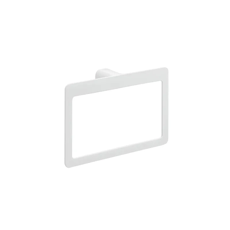 Portasalviette ad anello Pirenei Gedy bianco matt montato a muro