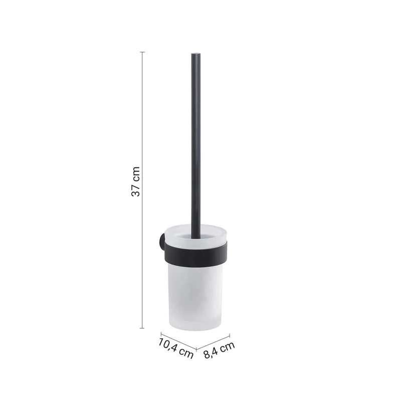 Accessorio bagno moderno Gedy scopino nero opaco