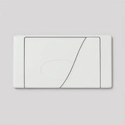 Placca Bianca Zeta B – Per Cassette WC Incasso BAMPI Andromeda / Crux render