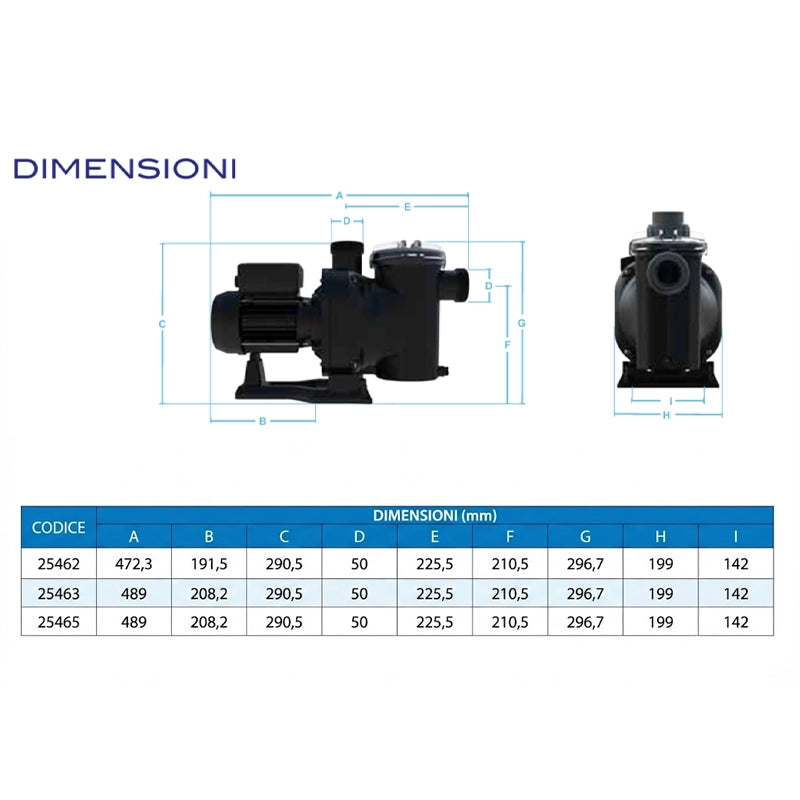 Pompa piscina AstralPool SENA 100M 230V 16 m3/h per filtrazione piscine private