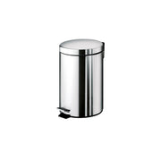 Portarifiuti bagno tondo 5L in acciaio inox lucido Gedy