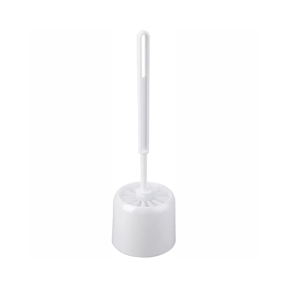 Accessorio bagno economico portascopino WC bianco