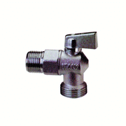 Rubinetto lavatrice a sfera 1/2" con rosone – per collegamento elettrodomestici

