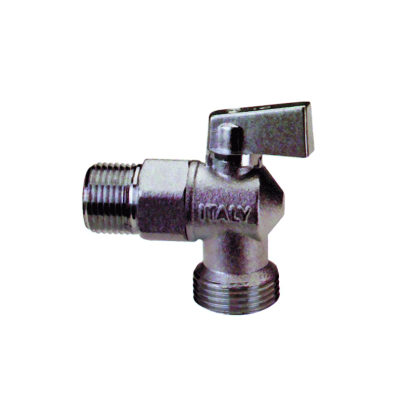 Rubinetto lavatrice a sfera 1/2" con rosone – per collegamento elettrodomestici

