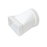 raccordo da tubo tondo 100 mm a rettangolare 120x60 mm