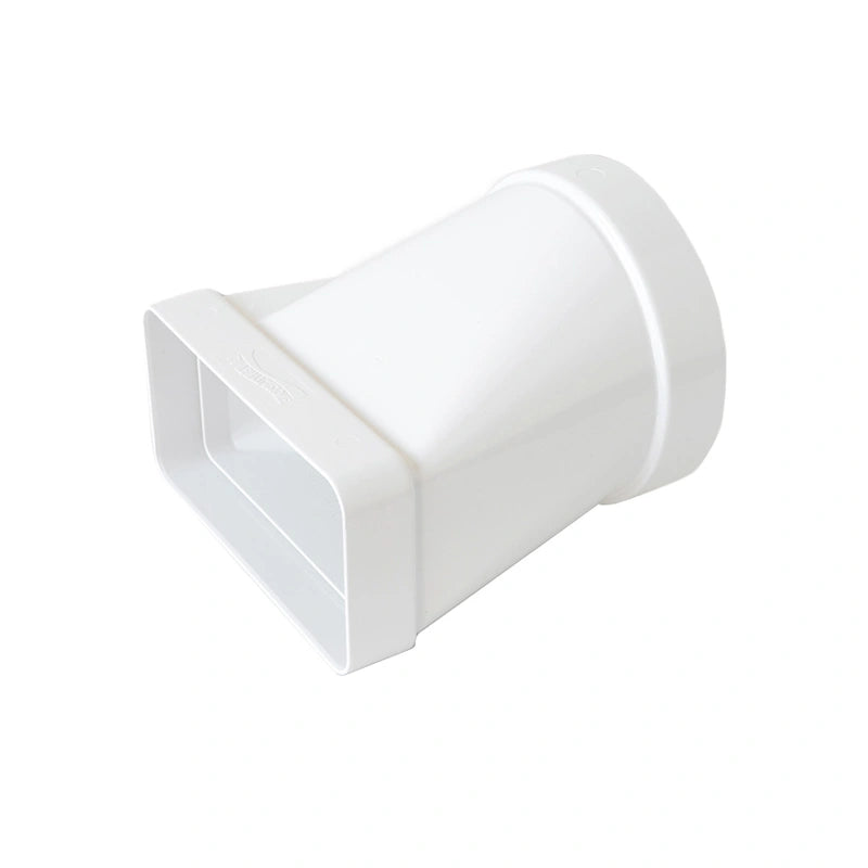 raccordo da tubo tondo 100 mm a rettangolare 120x60 mm