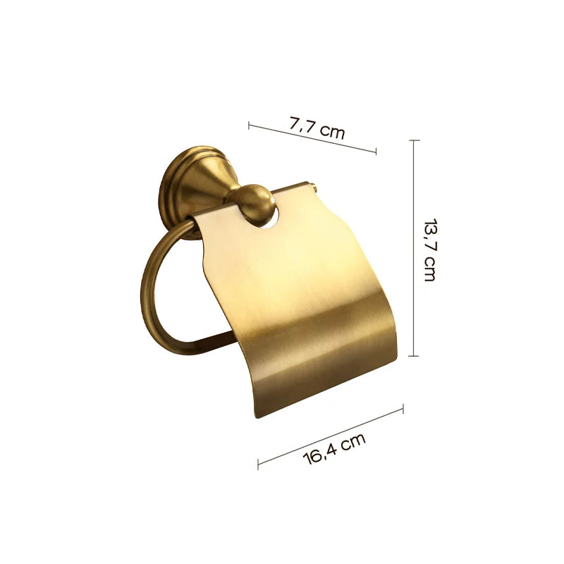 Dettaglio copertura portarotolo Gedy Romance bronzo
