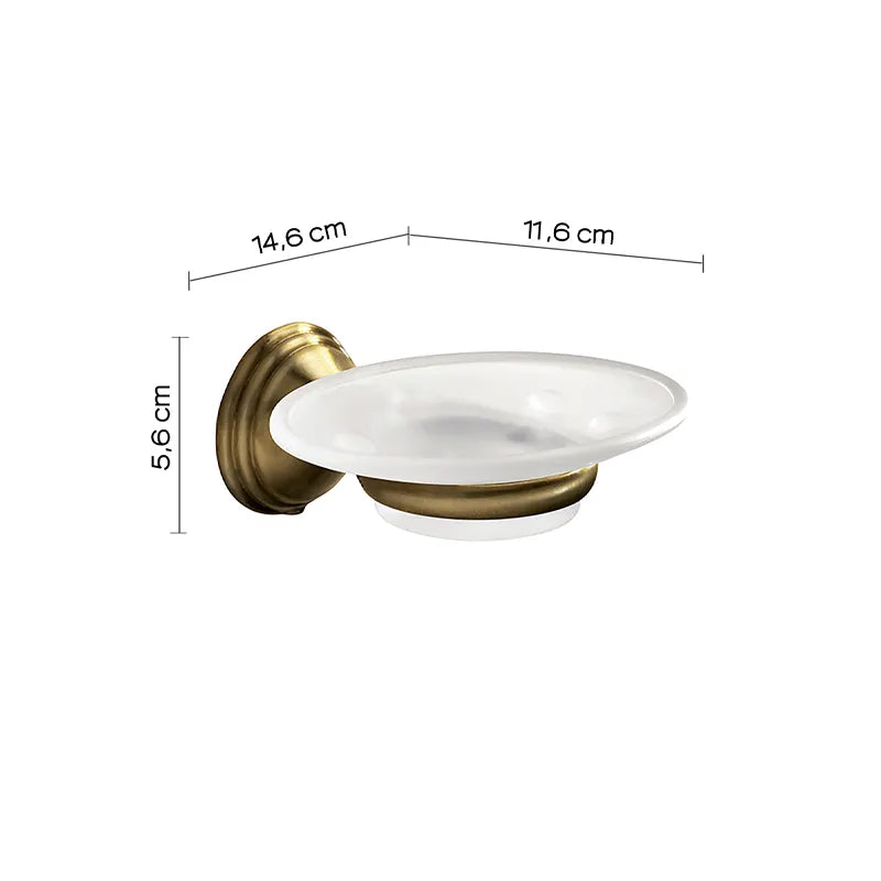 Accessorio bagno classico Gedy portasapone bronzo