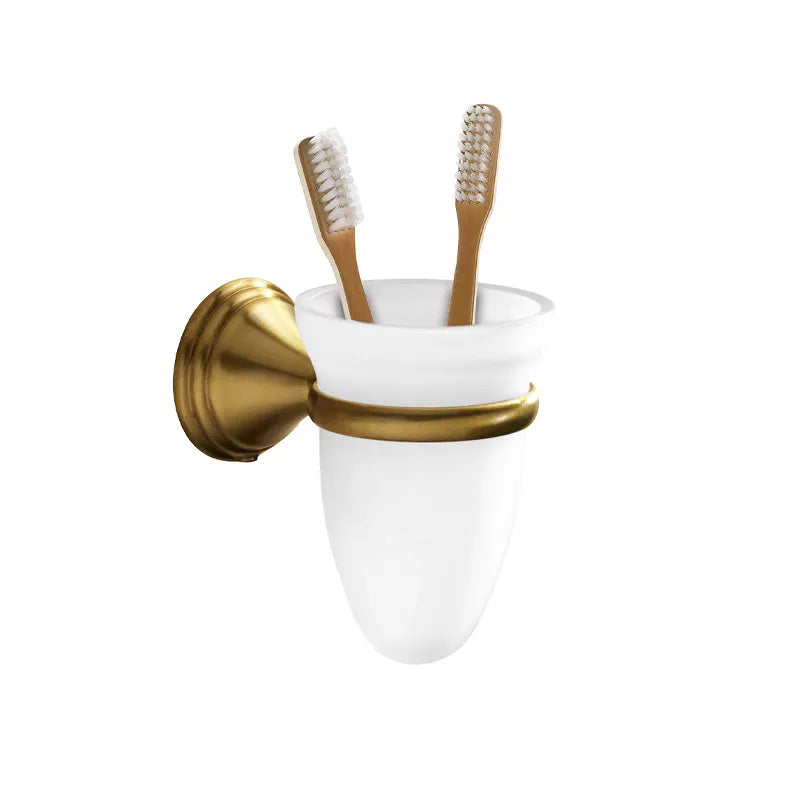 Portaspazzolini da muro Gedy bronzo linea Romance