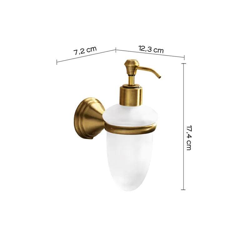 Dispenser sapone da muro bronzo linea Romance
