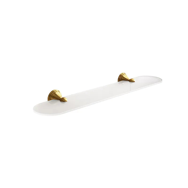 Mensola Gedy Romance bronzo 60 cm in vetro temperato