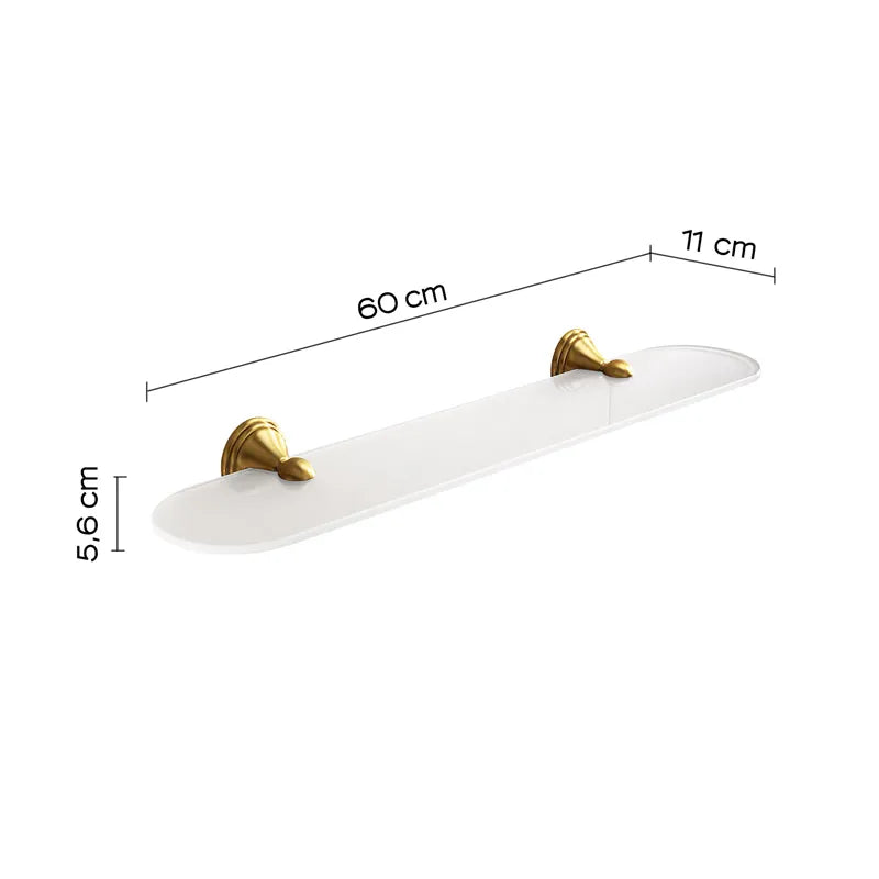 Mensola bagno da muro bronzo linea Romance Gedy