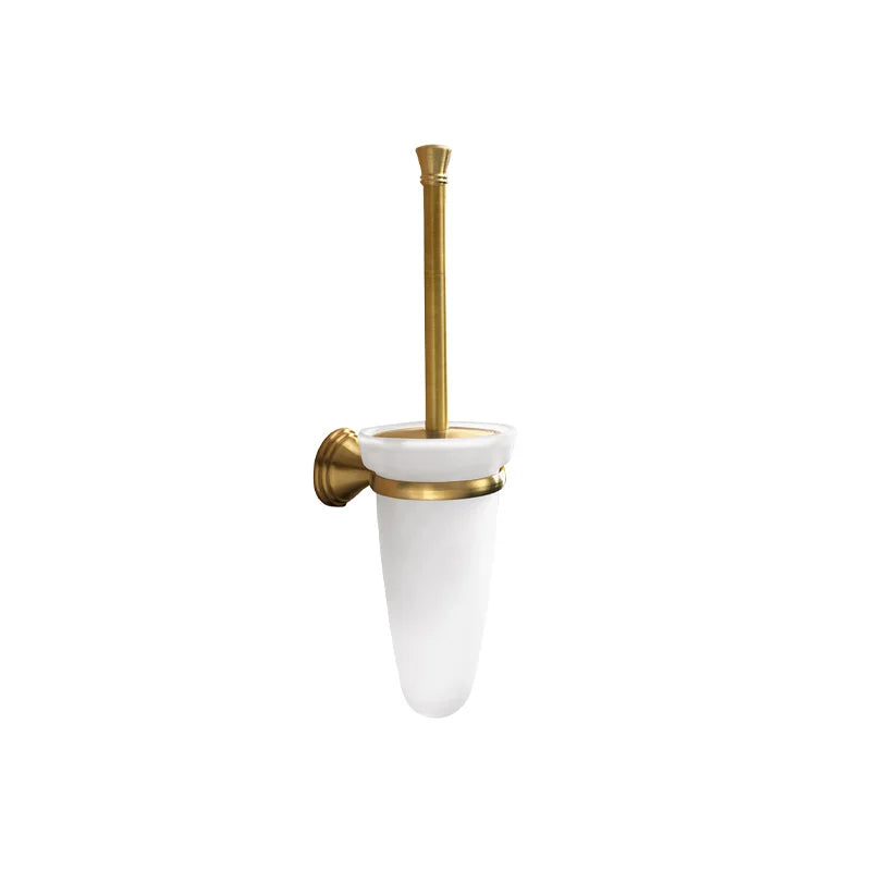 Portascopino da muro Gedy Romance bronzo con vetro satinato