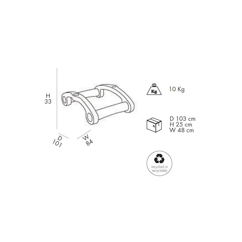 Supporto galleggiante Serendipity S930 per chaise longue Arkema Design