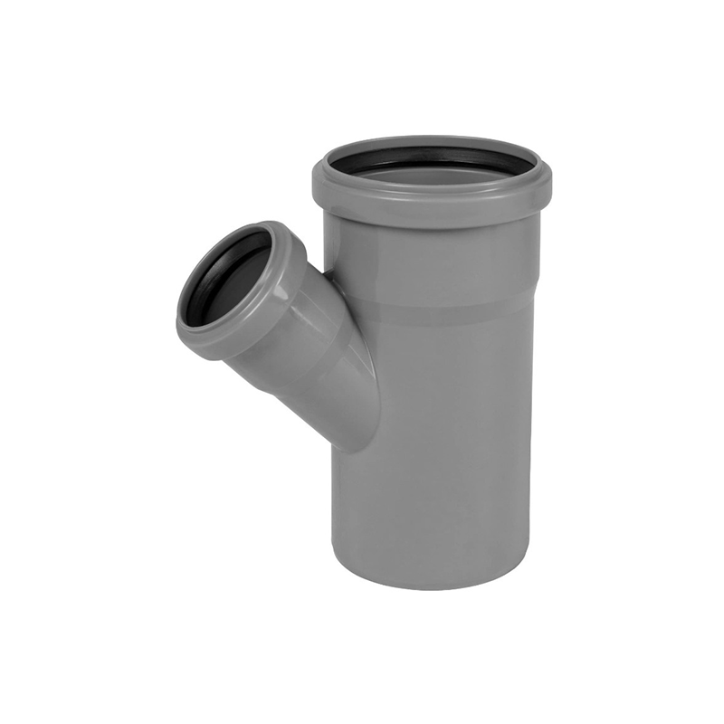 Braga Ridotta in PP 45° – raccordo derivazione Ø50/40 a Ø125/110 mm