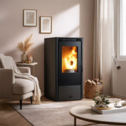 stufa pellet ventilata compatta susanna