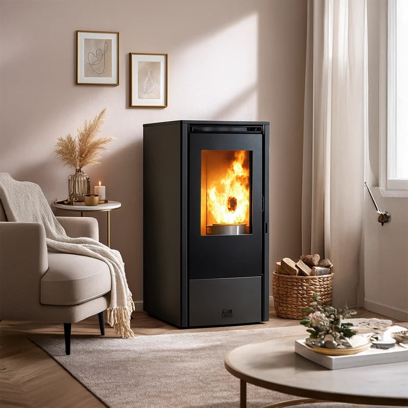 stufa pellet ventilata compatta susanna