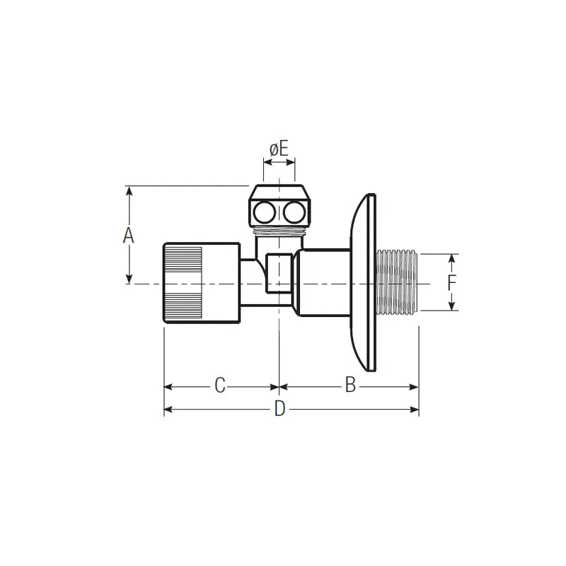 rubinetto sottolavello con levetta e rosone 1 2 x 10