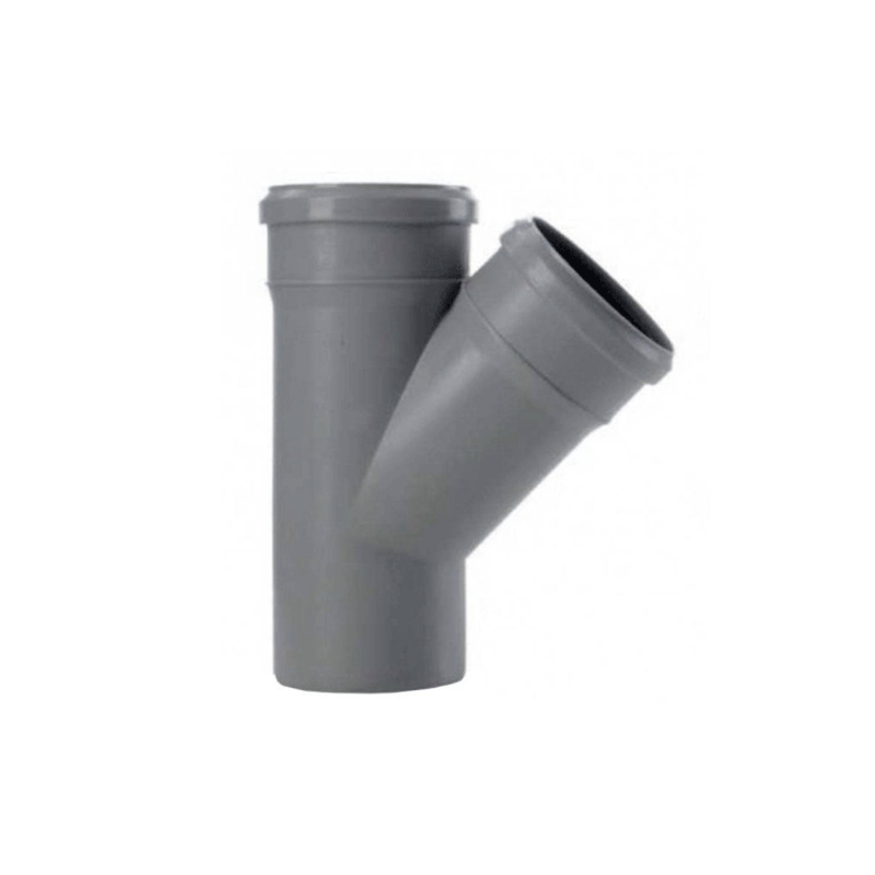 Braga in PP a 45° – raccordo Ø32 a Ø125 mm per impianti di scarico