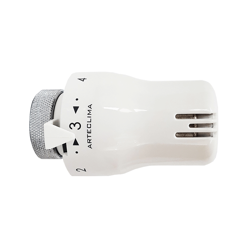 Testa termostatica Arteclima 39001 per valvola radiatore con attacco 1/2" e 3/8"