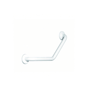 Corrimano K-Design a 45° – Acciaio Laccato Bianco – 30x30 cm – Ø 3,5 cm