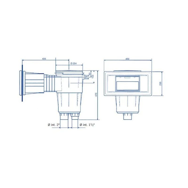 Skimmer Bocca Ampia Liner/Pvc Astralpool