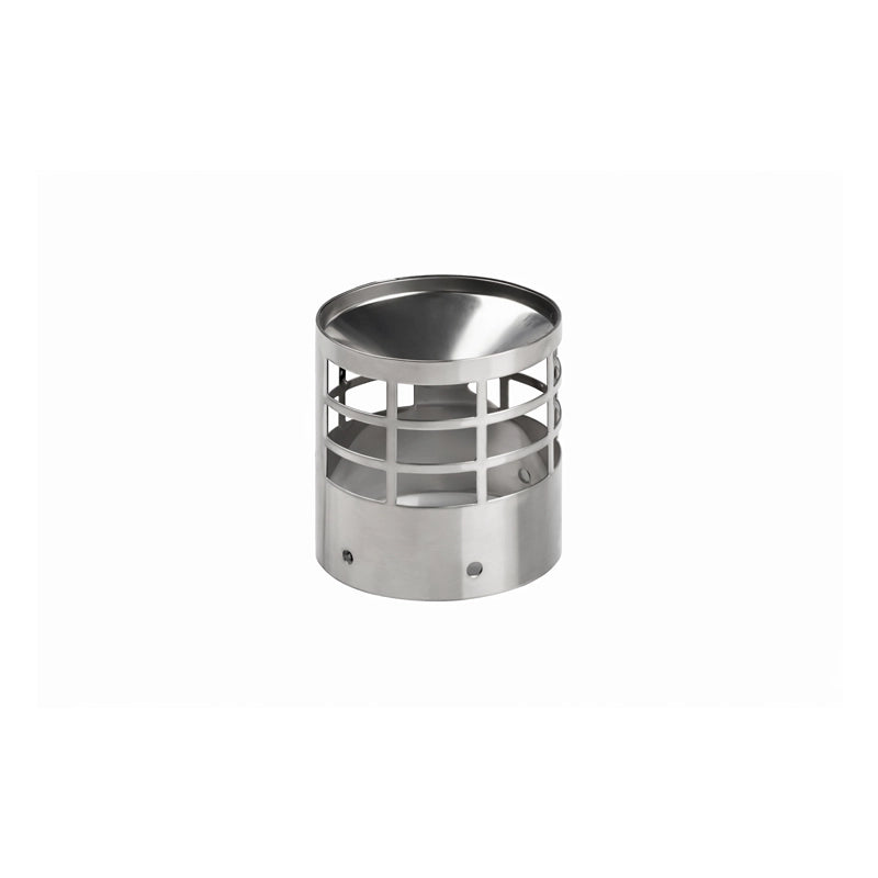 griglia terminale orizzontale canna fumaria inox