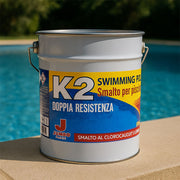 Smalto Per Piscina Al Cloro Caucciù K2 8 Kg Bianco