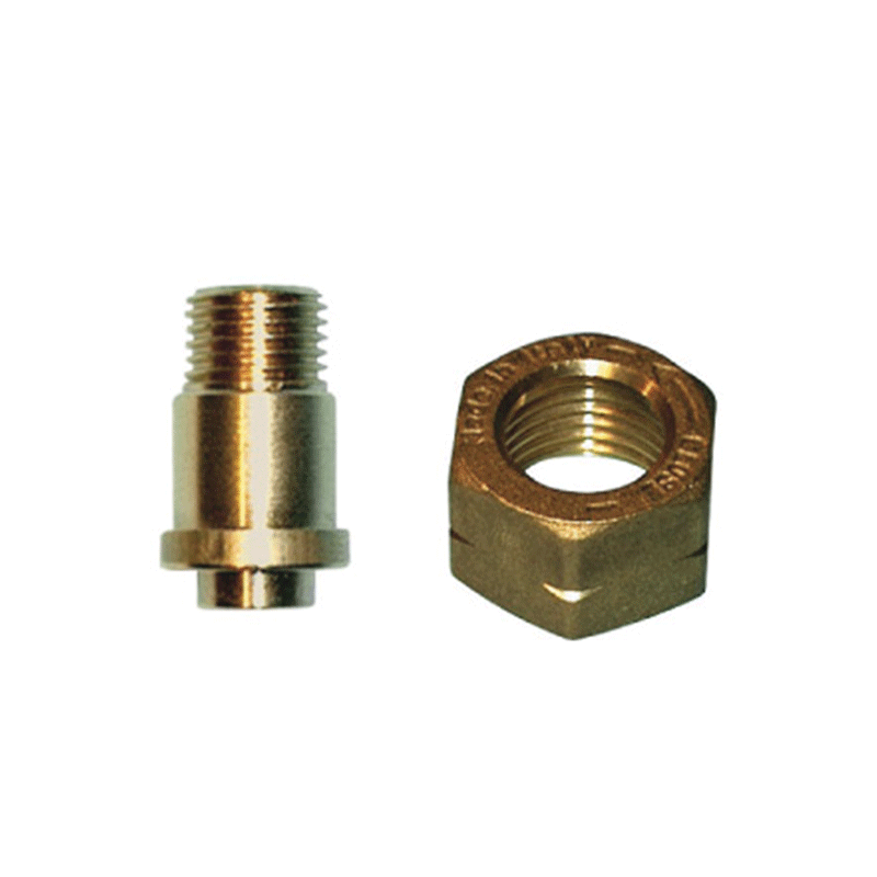 KIT Iniettore e Dado in ottone giallo G 1/4” Ø17,5 + Dado Ch25 H16 – Serie ID2100