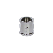 Manicotto FF cromato 3/8", 1/2", 3/4", 1" – raccordo femmina femmina in ottone cromato
