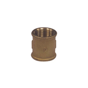Manicotto FF giallo 3/8", 1/2", 3/4", 1", 1"1/4, 1"1/2 – raccordo femmina femmina in ottone grezzo