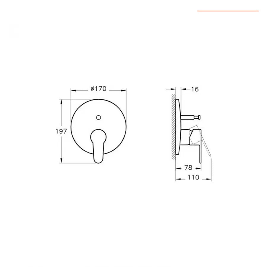 Composizione miscelatori lavabo, bidet e incasso doccia Wins cromati – Vitra
