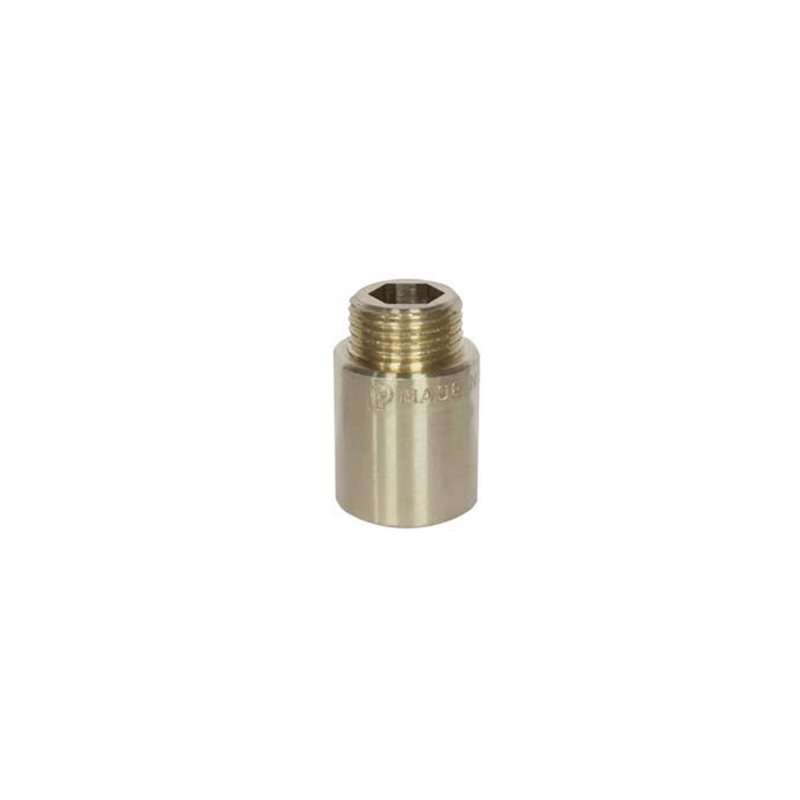 Prolunga in barra ottone tipo pesante gialla Ø 1/2", 1", 3/4" – raccordo di prolunga in ottone grezzo