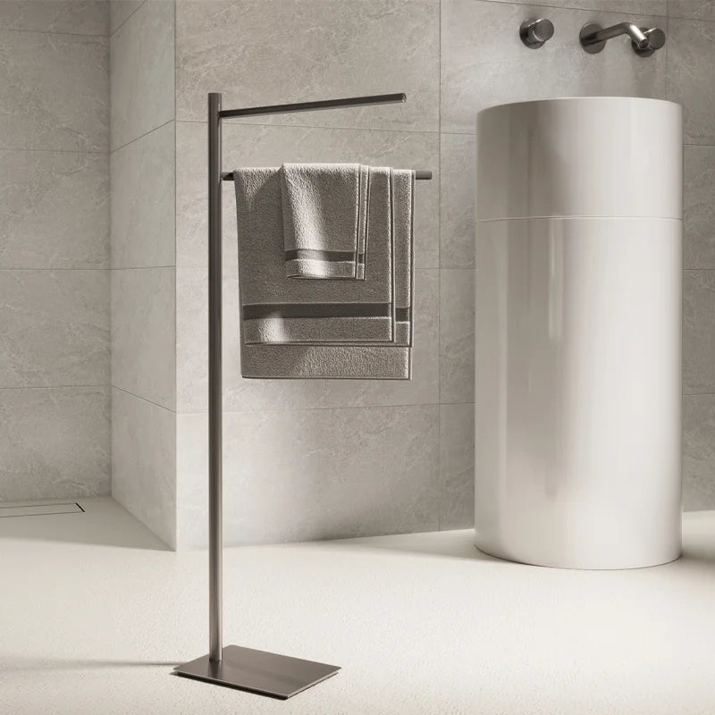 Accessorio bagno moderno Trilly portasalviette doppio