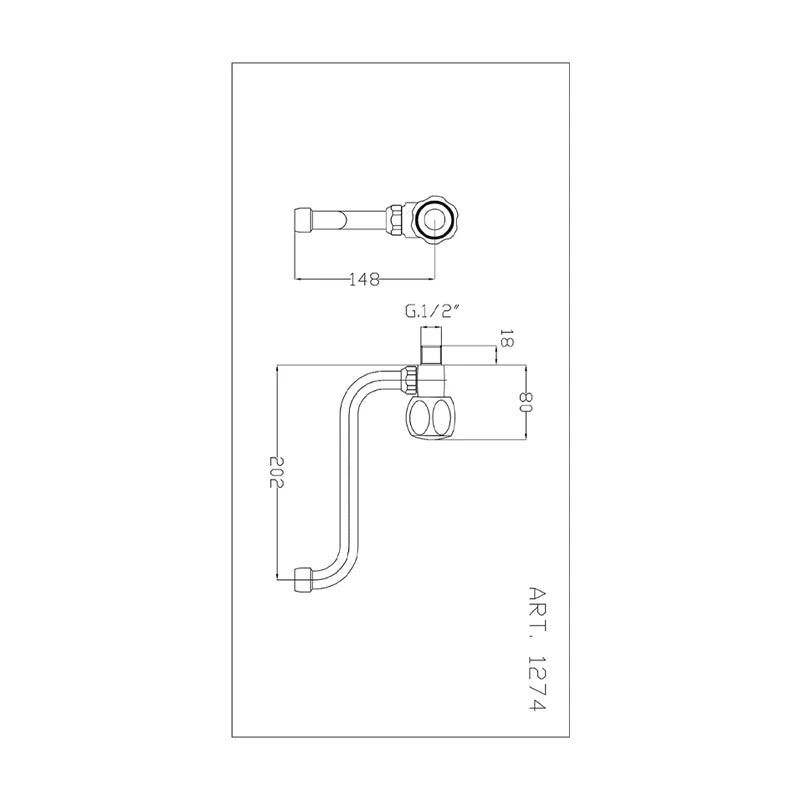 rubinetto snodo lavello canna s ottone cromato
