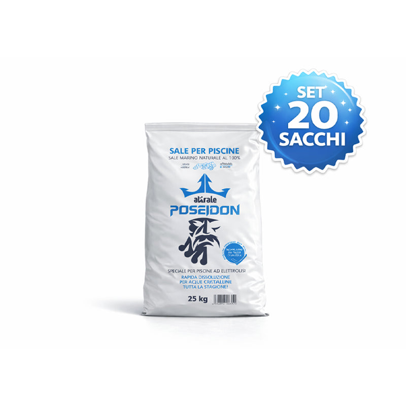 20 sacchi sale piscina elettrolisi poseidon