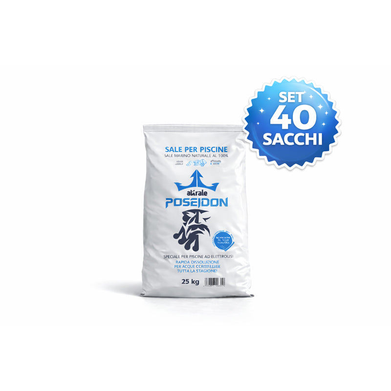 40 sacchi sale piscina elettrolisi poseidon