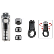 Set completo 2 aeratori M24 + 1 aeratore F22 anticalcare con chiave di pulizia – ottone cromato – tubo contenitore rigido