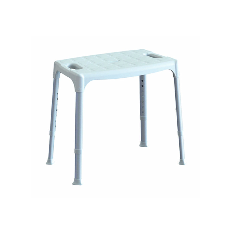 Sgabello da doccia regolabile K Design con seduta 50x30 cm – Altezza 40-55 cm – Antiscivolo