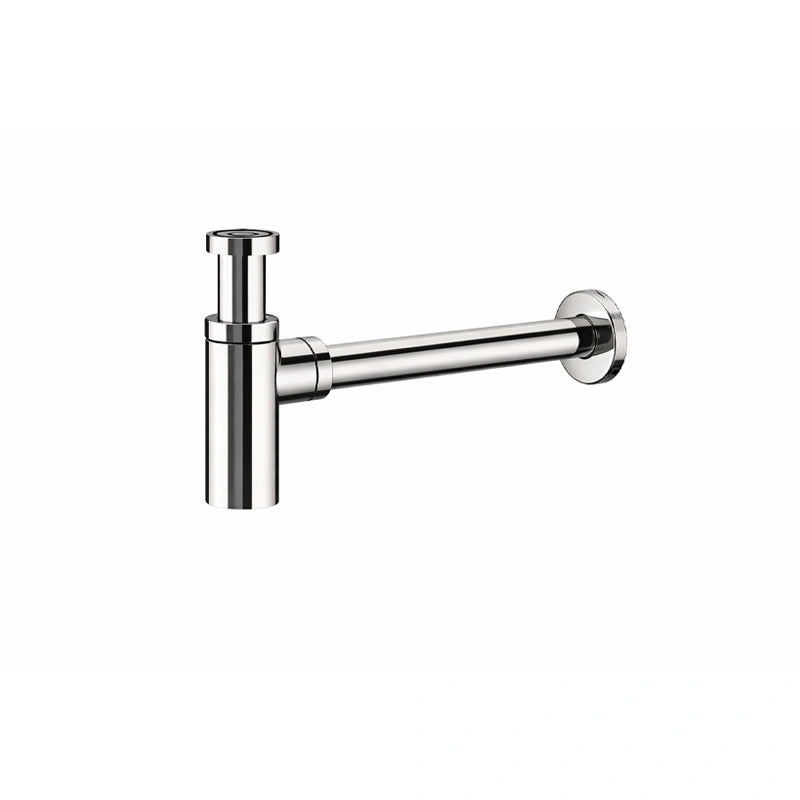 sifone design tondo ottone cromato lavabo