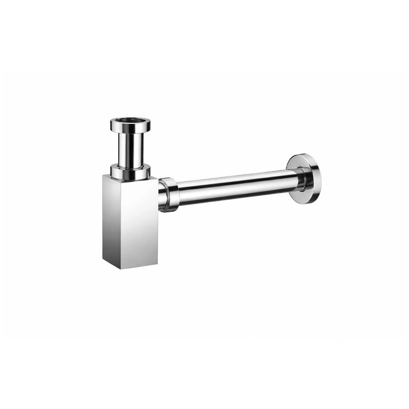 sifone lavabo quadrato ottone cromato