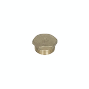 Tappo maschio esagonale giallo Ø 1", 1/2", 1" 1/2, 1" 1/4, 3/4" – raccordo di chiusura in ottone grezzo