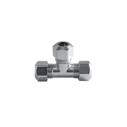 Tee cromato 10x10x10 per tubo rame Ø10 mm – raccordo a T per impianti idraulici