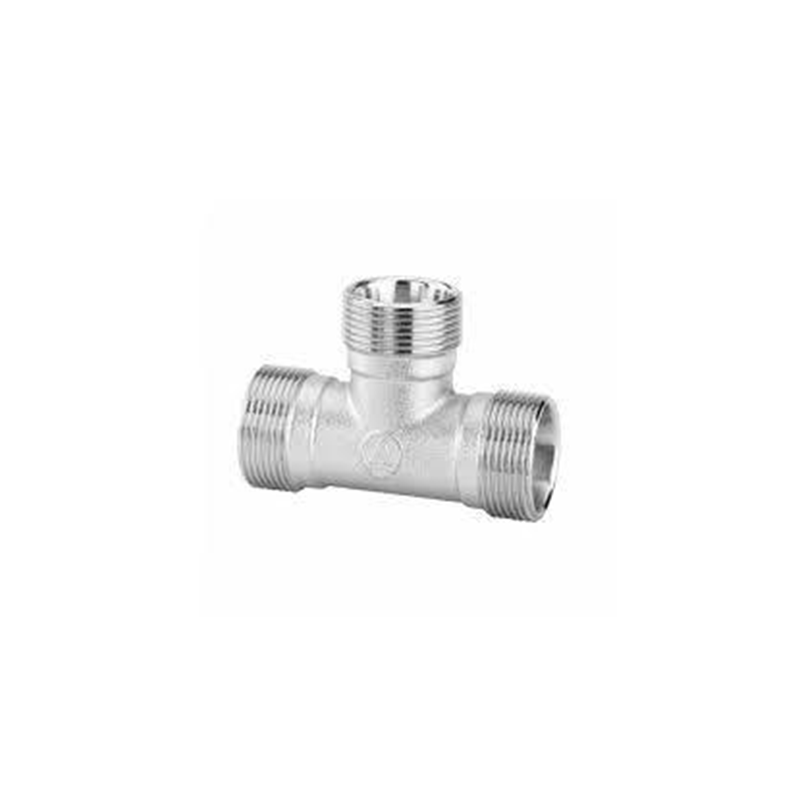 Raccordo a tee 24x19 in ottone cromato Arteclima per tubo rame e plastica – con calotta inclusa