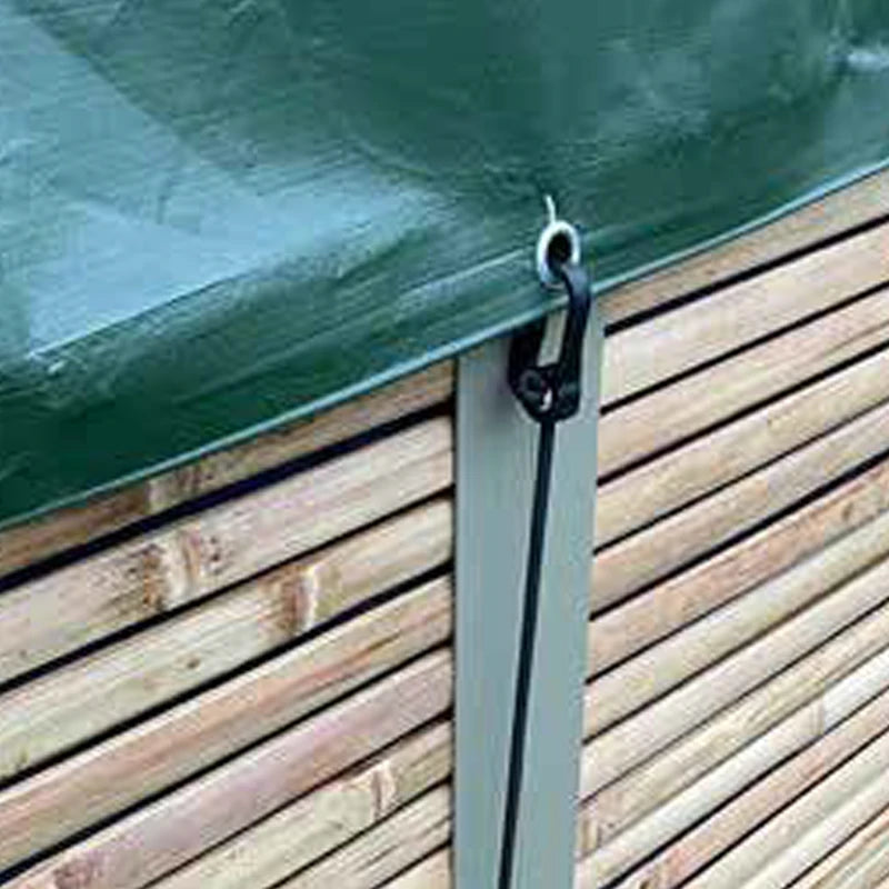 copertura piscina antea con tiranti elastici
